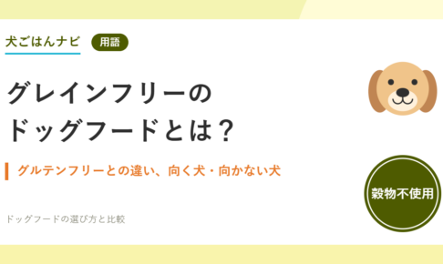 グレインフリーのドッグフードとは？｜犬ごはんナビ